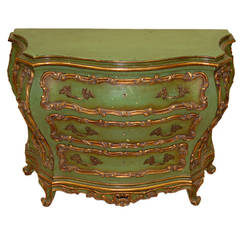 Early to Mid-1900s  Italian Painted Commode