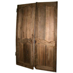 Doors Pair of 18th Century Chestnut Armoire Doors