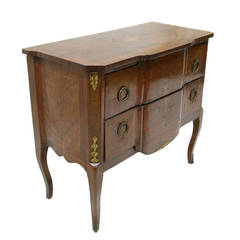 Petit Late 18th Century Marquetry Parisian Chest of Drawers