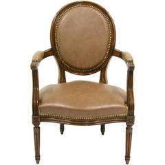 Antique Pair of 19th Century French Louis XVI Style  Chairs