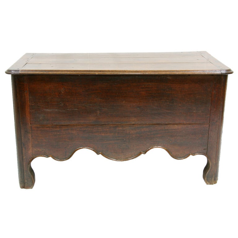 18th Century French of-the-Period Louis XV Walnut Coffer