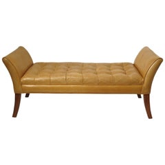 Classical Style Leather Bench