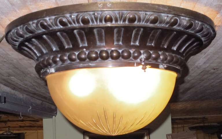 large ceiling light fixture