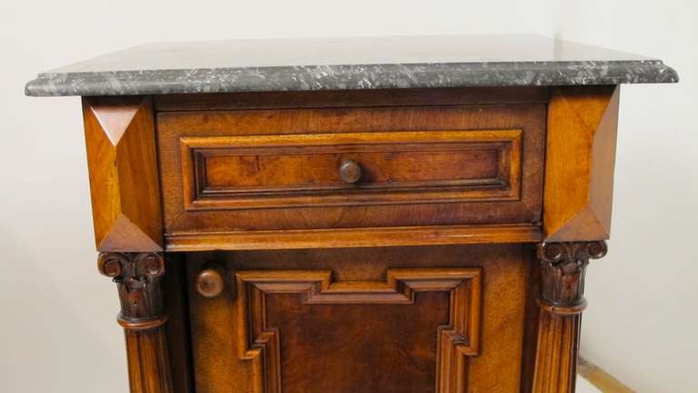 19th Century Pair of European Renaissance Revival Bedside Cabinets or Commodes