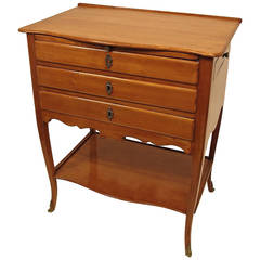 French Cherrywood Work or Side Table