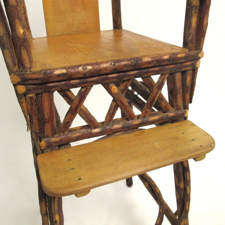 20th Century Antique Adirondack High Chair