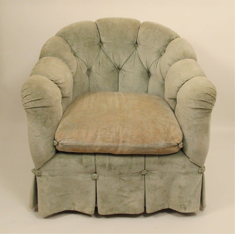 Pair of Michael Taylor "Syrie Maugham" Lounge Chairs