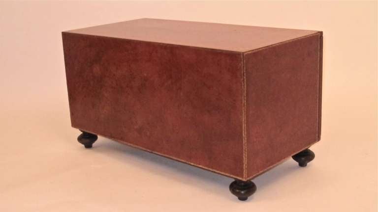 Italian Leather Low Table 1