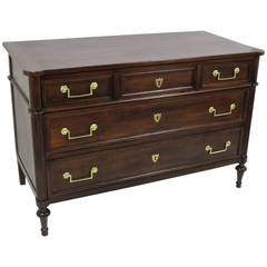 French Louis XVI Walnut Chest of Drawers 1