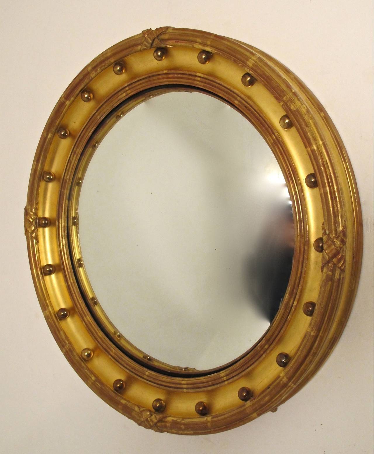 British English Regency Convex Mirror