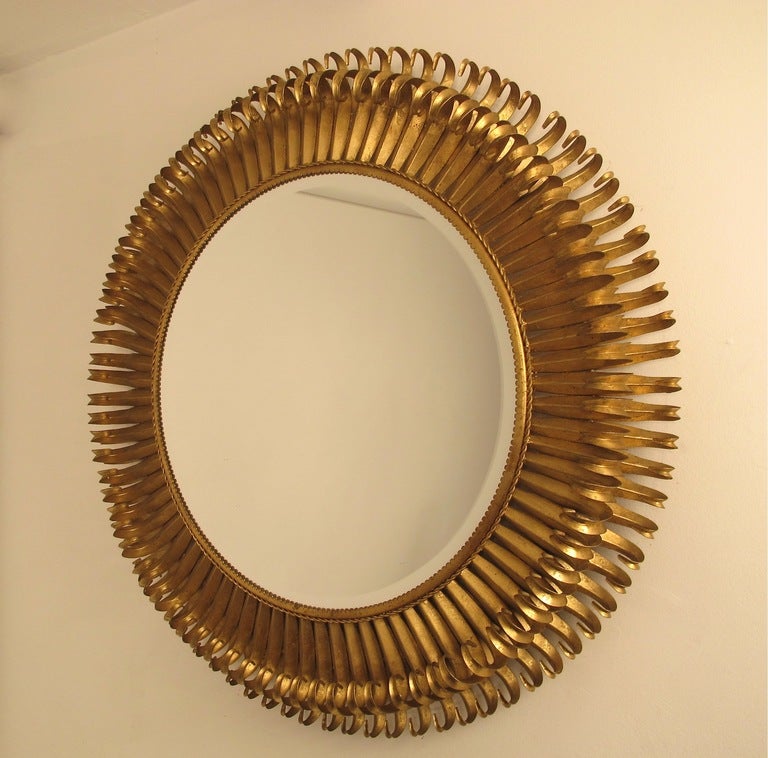 Italian Gilt Metal Mirror