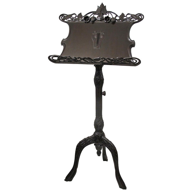 Art Nouveau Music Stand For Sale at 1stDibs