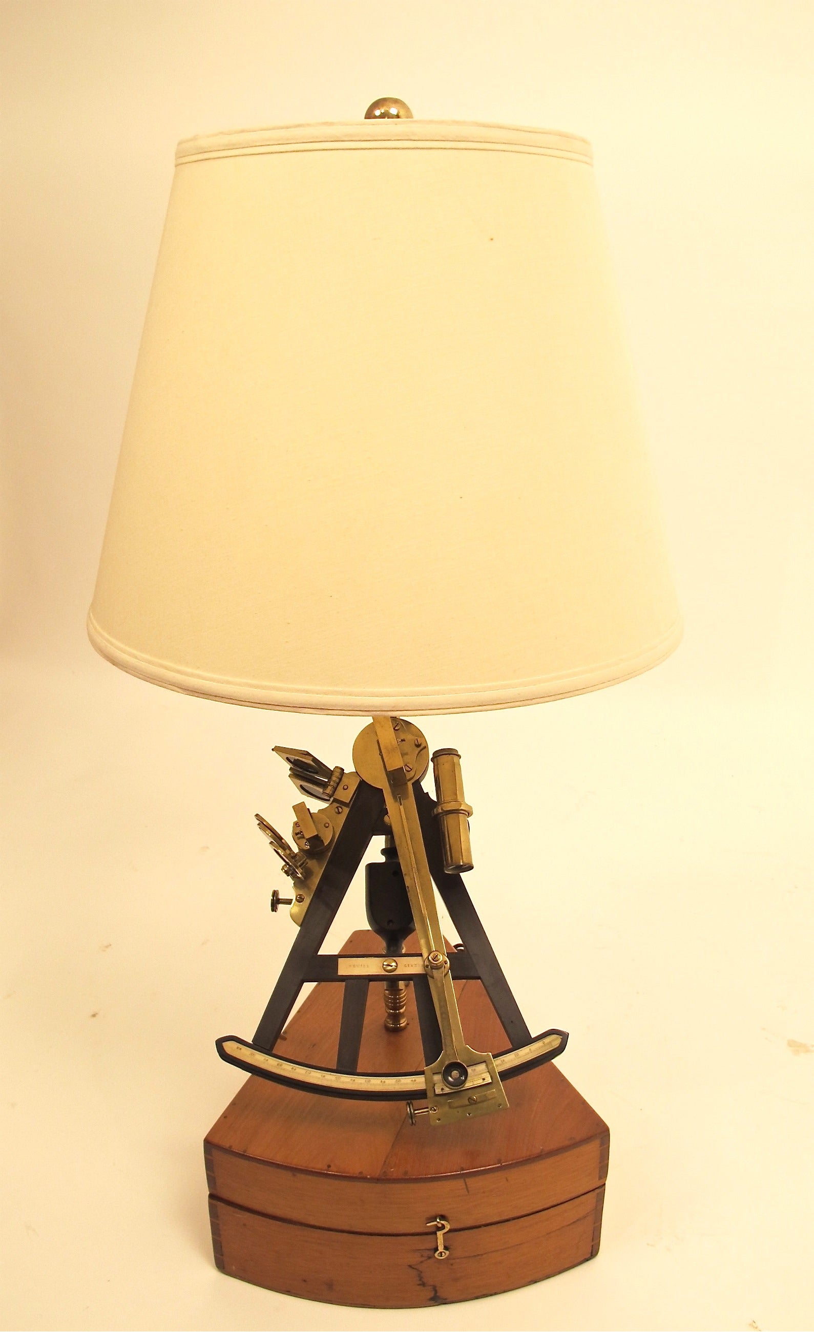 19th Century Sewill Liverpool Octant Quadrant Lamp