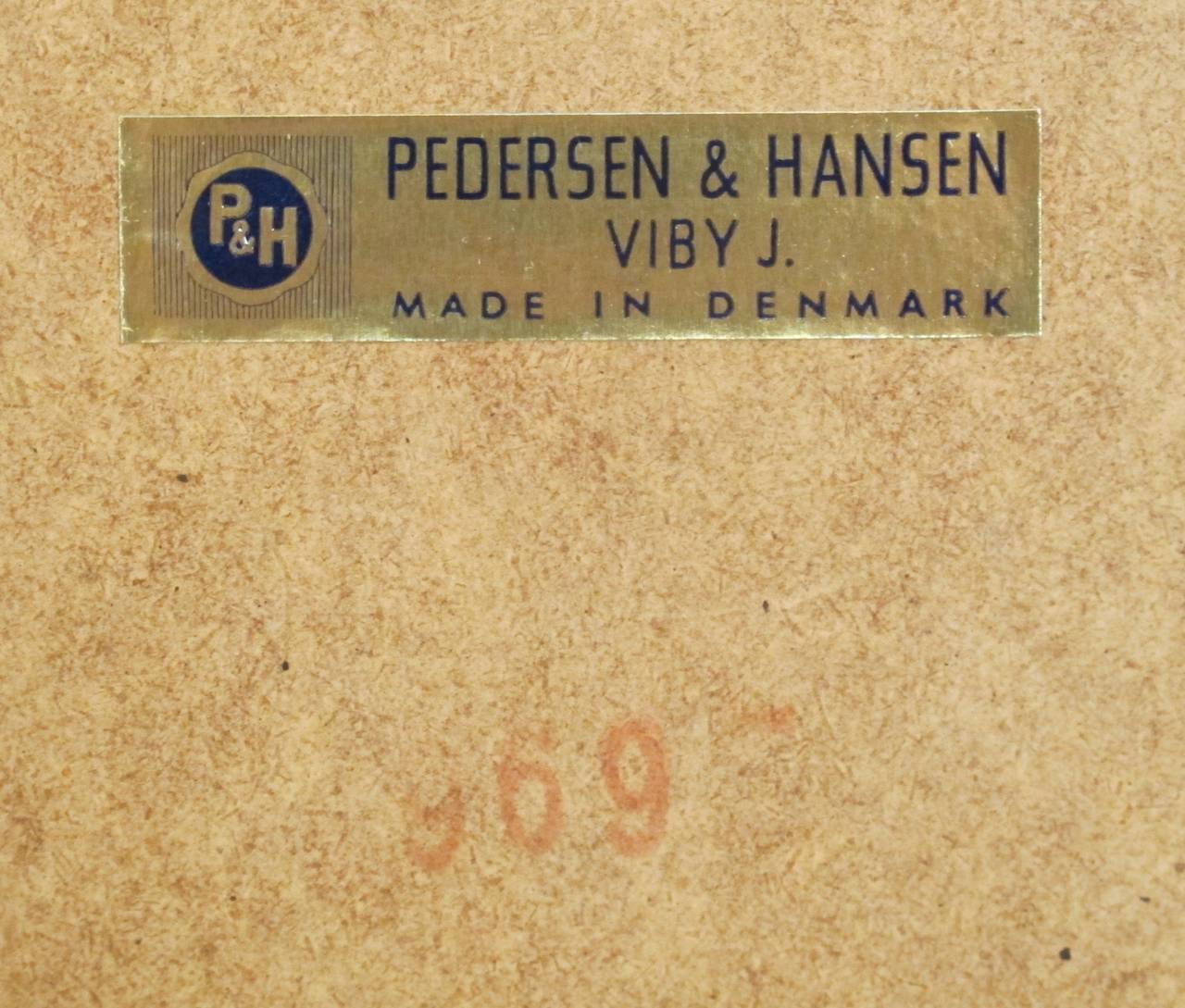 Mid Century Pedersen & Hansen Danish Teak Framed Mirror 4