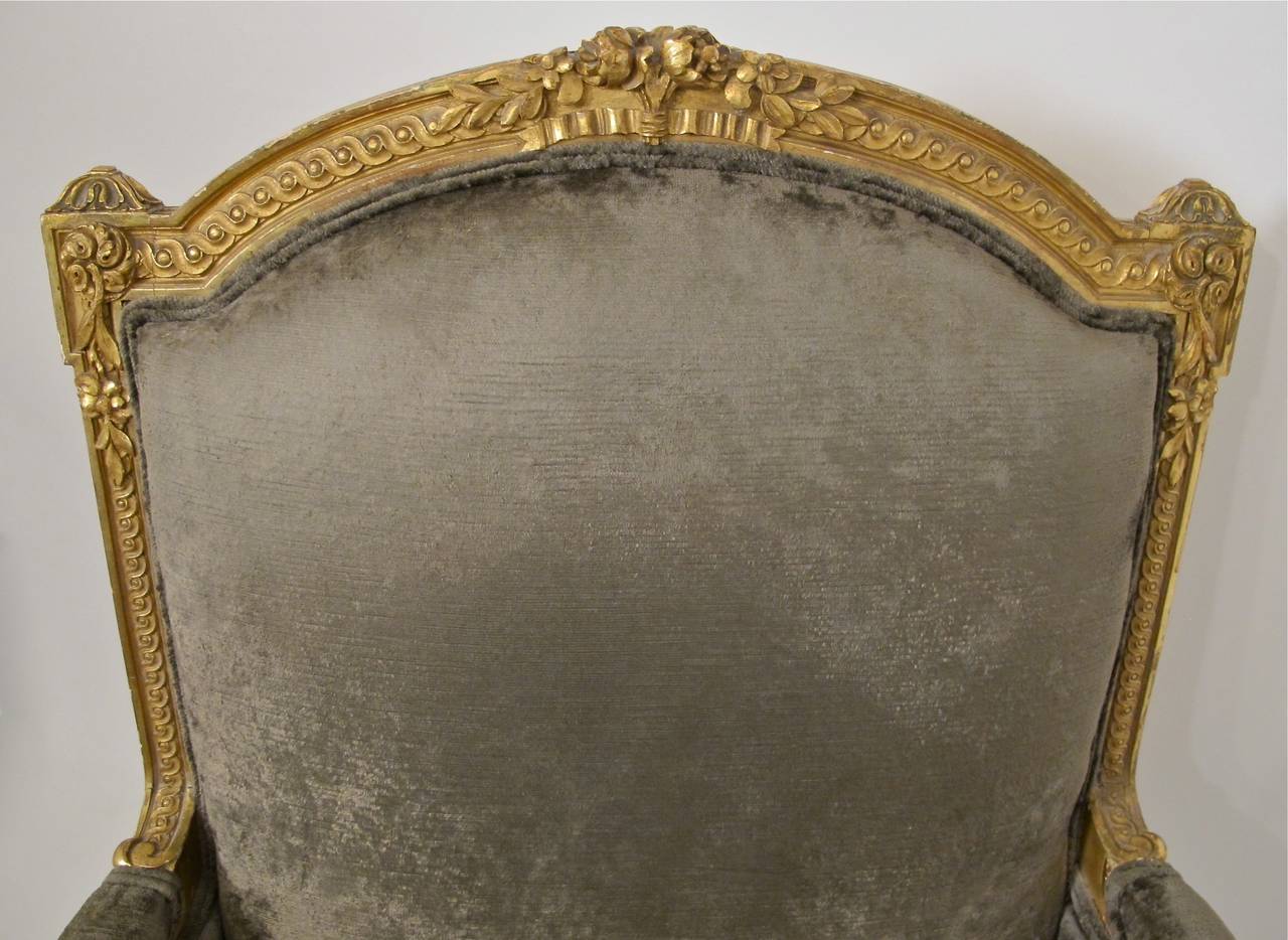 Louis XVI Style Bergere In Excellent Condition In San Francisco, CA