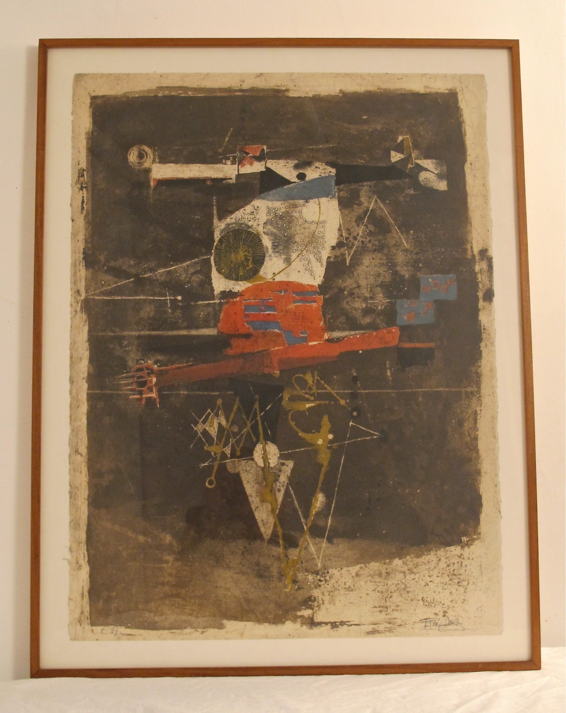 Johnny Friedlaender Abstract Etching