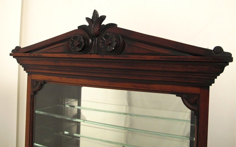 Victorian Walnut Display Cabinet