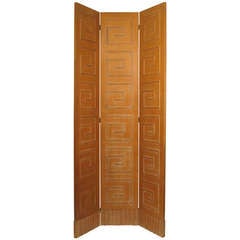 Vintage Double Sided Hollywood Regency Room Divider - Screen