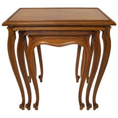 Italian Walnut Nesting Tables