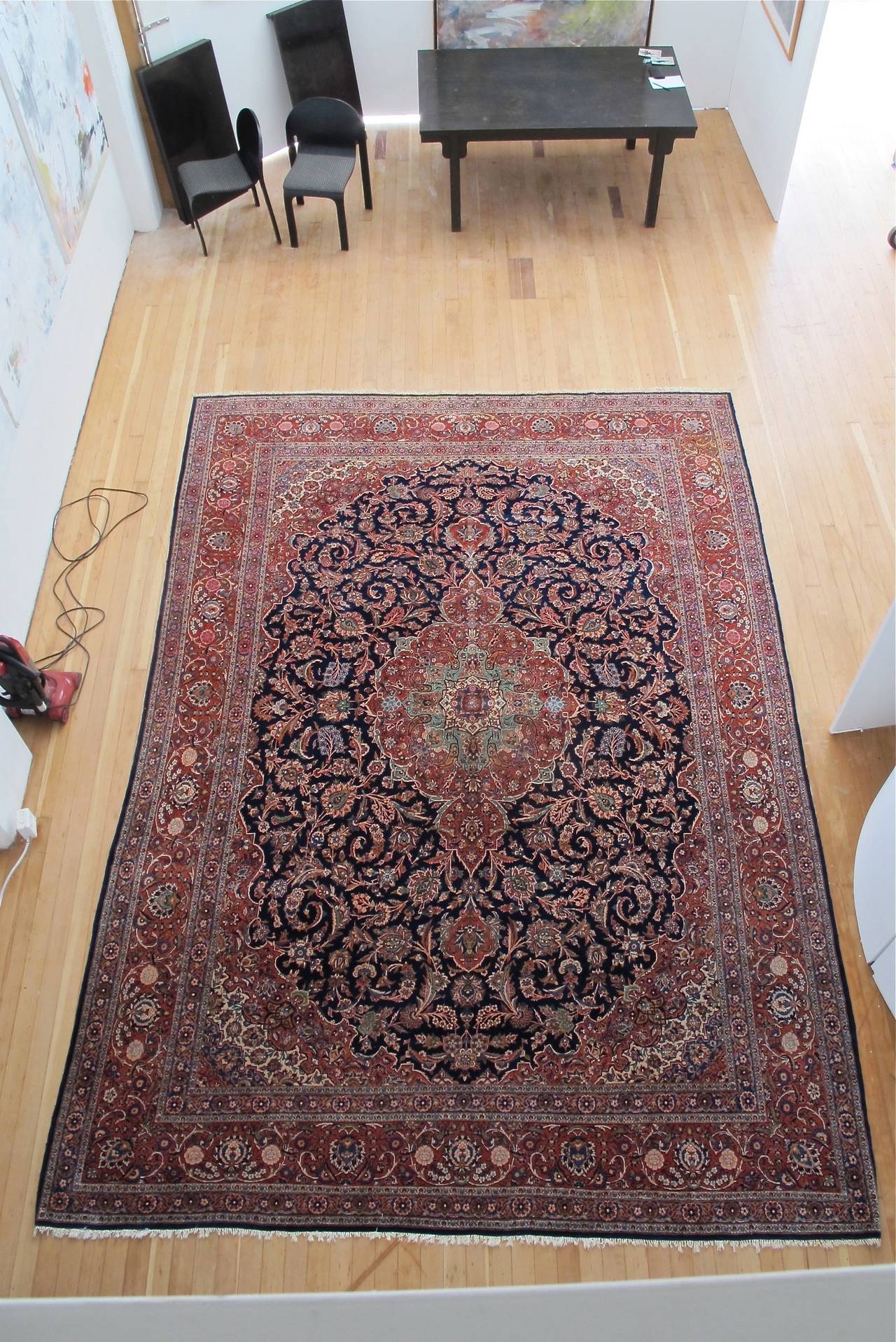 Kashan Rug In Excellent Condition In San Francisco, CA