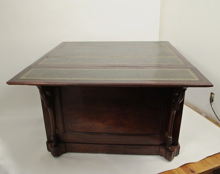 19th Century Map or Print Collector Cabinet/Library Table 3