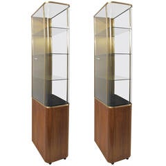 Pair of Vintage Parker Pens Display Cases or Cabinets