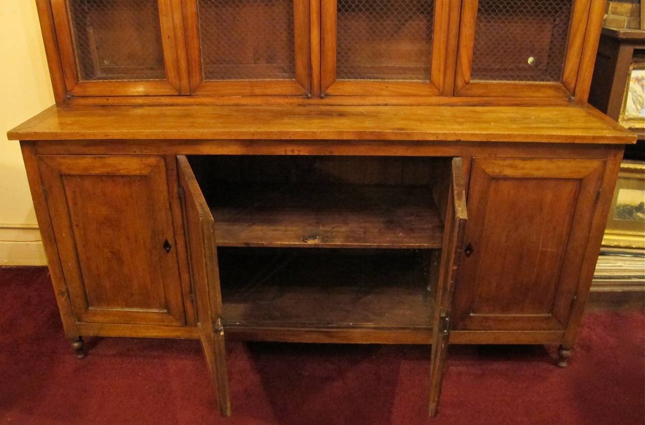 French Directoire Walnut Bookcase