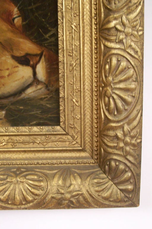 Oil on canvas in period frame. Measurements include frame. This is an early 20th century faithful copy of an 1899 original painted by Geza Vastagh (Hungary, 1866-1916) for Pears Soap. The original is hung in the Russell Cotes Gallery in Bournemouth.