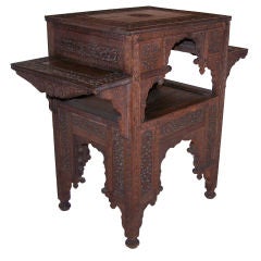 Anglo-Indian Carved Rosewood Table