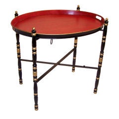 Italian Tole Painted Tray Table