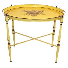 Italian Tole Painted Tray Table