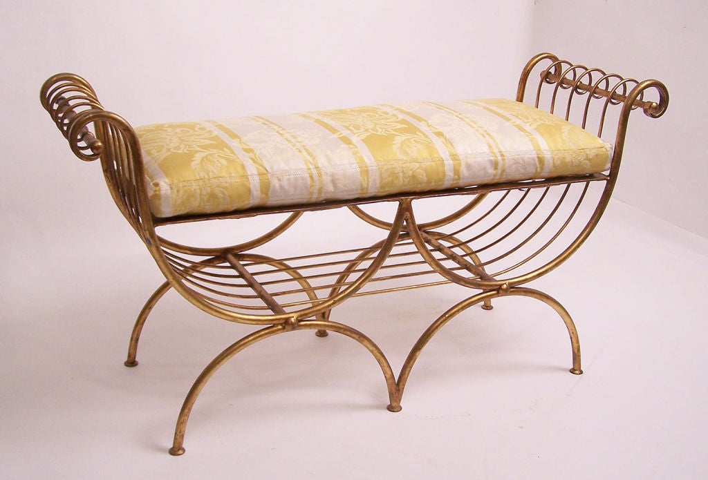 20th Century Italian Gilt Bench