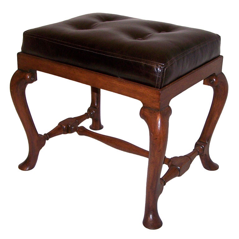 Queen Ann Style Bench Footstool For Sale