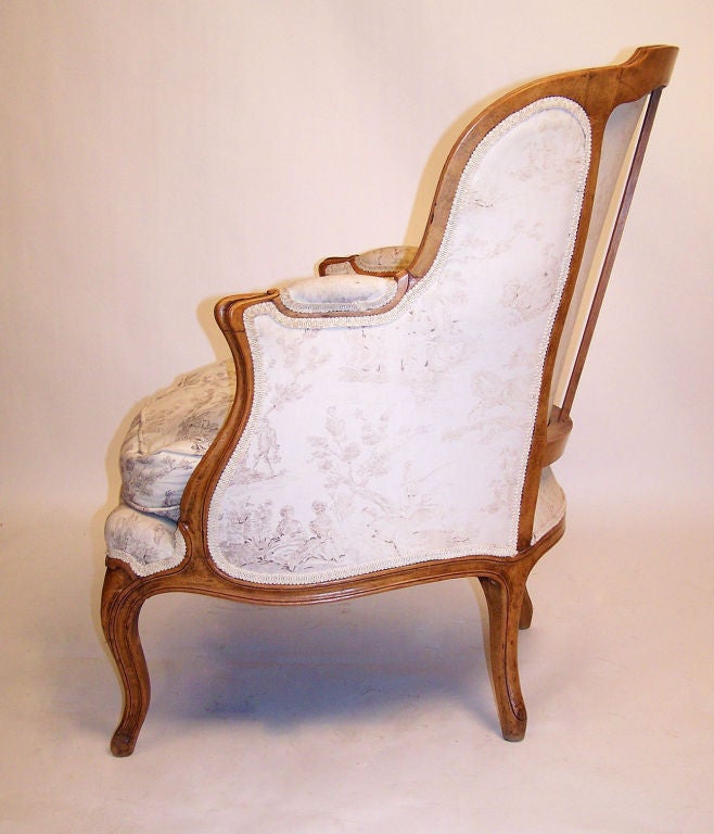 Louis XV Pair of French Bergere Chairs