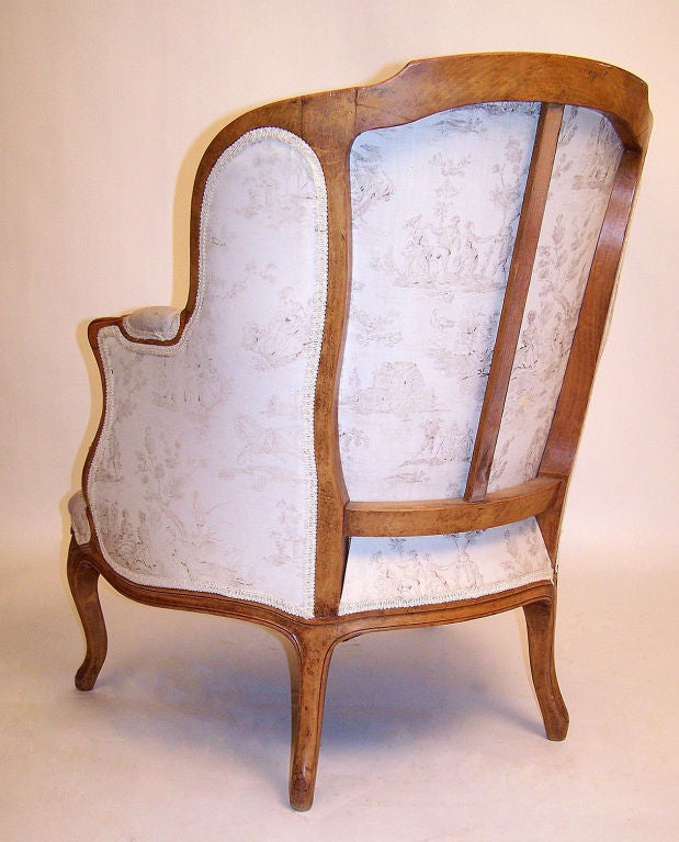 Polished Pair of French Bergere Chairs