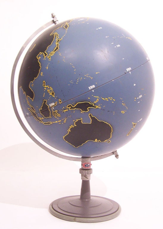 Mid-20th Century Vintage Aviation Military Globe