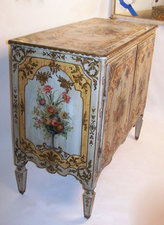 18th Century and Earlier Extraordinary 18th. C Painted Buffet