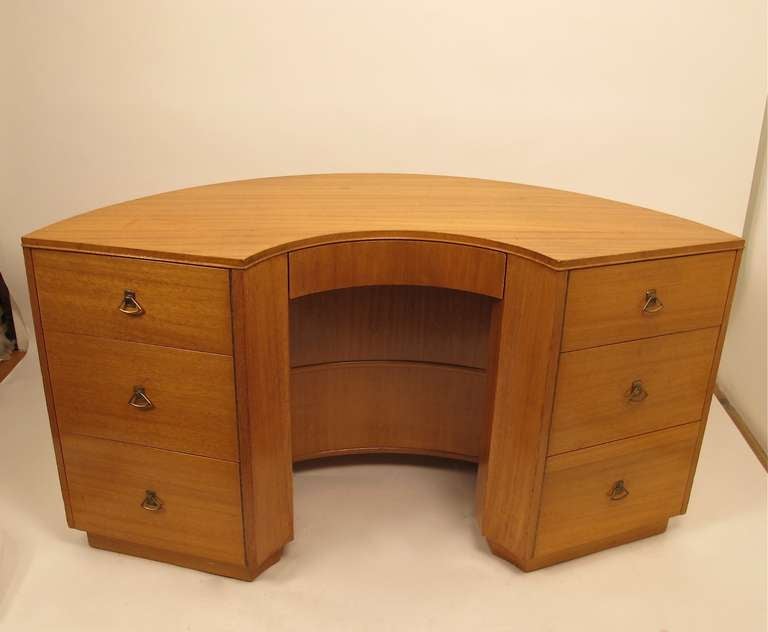 Art Deco Gilbert Rohde Crescent Desk