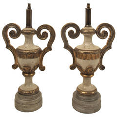 Pair of 18th Century Italian Urn Lamps
