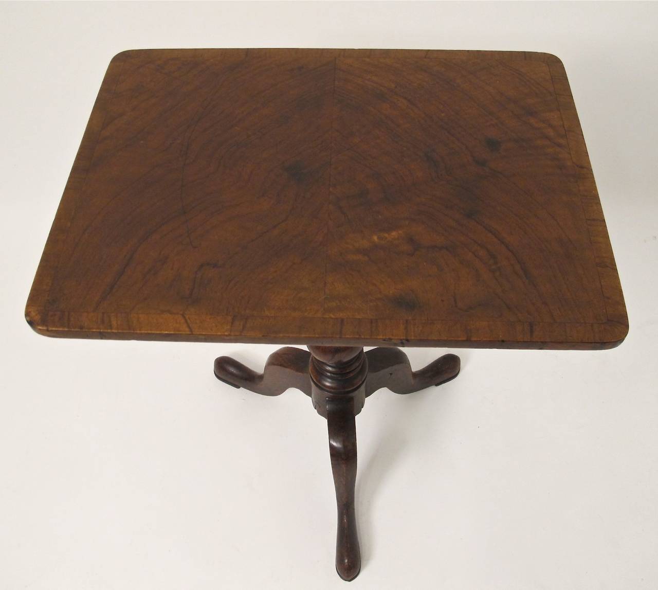 19th Century English Regency Walnut Side Table