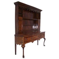 Antique Superb 18thC  Oak Welsh Dresser