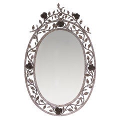 French Wrought Iron Mirror