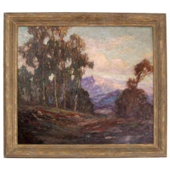 Large California Impressionist Landscape Painting