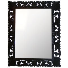 Spanish Carved Wood Mirror