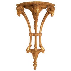 French Regency Style Carved Wood Bracket