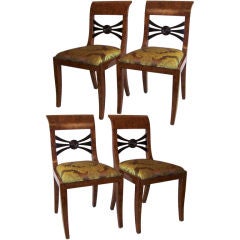 Antique Set of Four Biedermeier Chairs