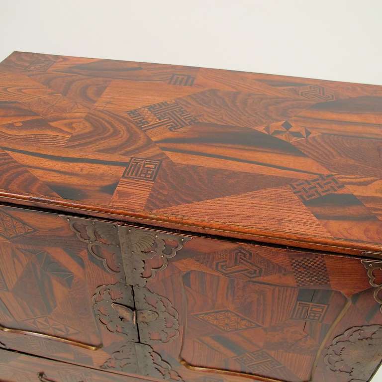 Japanese Parquetry Tansu at 1stdibs