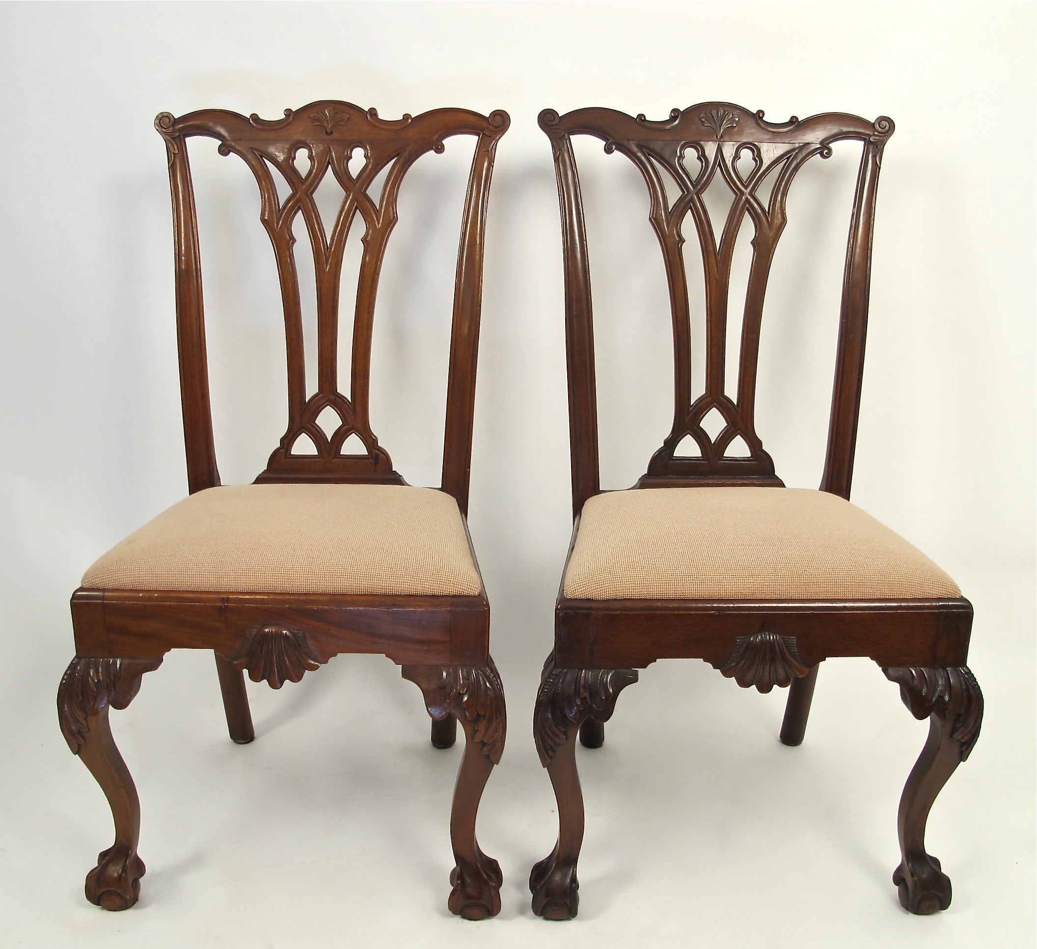 Set of Four Chippendale Dining/Side Chairs