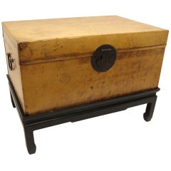 Chinese Export Trunk on Stand