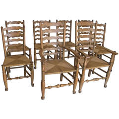 Antique 19thC Lancashire Dining Chairs